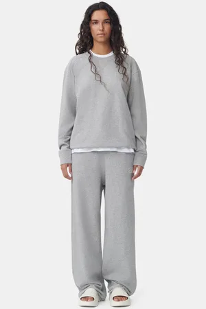 Ganni Graue Isoli-Hose mit weitem Bein in Grey Damengröße Mittel
