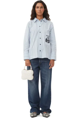 Ganni Off-white Small Butterfly Crossbody Tasche Damengröße Einheitsgröße