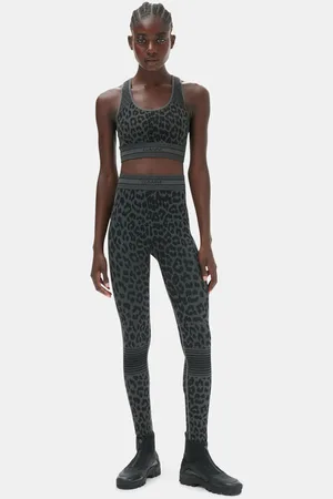 Ganni Nahtlose Jacquard-Leggings in Damengröße Groß
