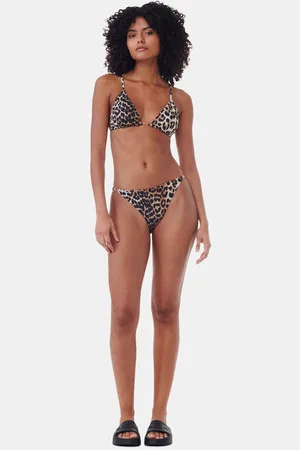 Ganni Recycled Printed Emblem Mini Slip in Mixed Damengröße 44