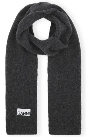 Ganni Soft Wool Zopfschal in Damengröße Einheitsgröße
