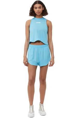 Ganni Active-Netz-Shorts in Damengröße XXS