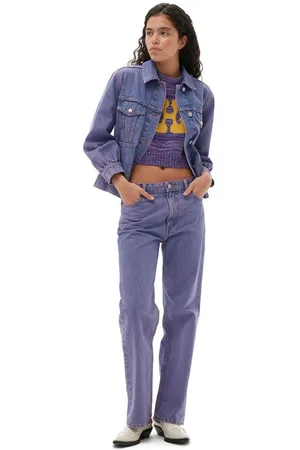 Ganni Overdyed-Bleach-Izey-Jeans in Damengröße 26