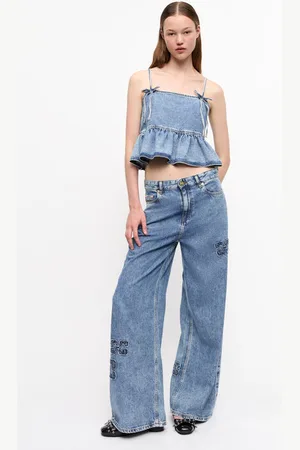 Ganni Blue Jeans in Damengröße 29 Lyocell/Bio-Baumwolle
