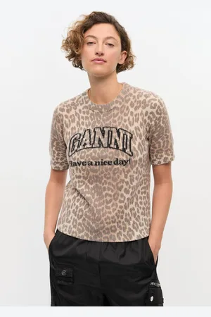 Ganni T-Shirt in Mixed Damengröße XS