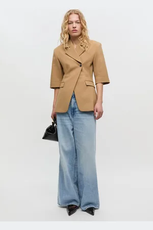 Ganni Hellblaue Baggy-Jeans in Damengröße 26 Lyocell/Bio-Baumwolle/Tencel