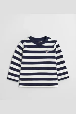 GANT Kids Baby Shield Piqué-Langarmshirt mit Streifen (68)