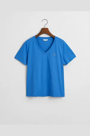 GANT Damen Shield V-Neck T-Shirt (XS)
