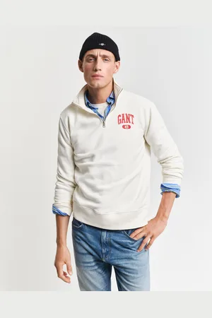 GANT Herren 49 Arch Graphic Sweatshirt mit Reißverschlusskragen (S)