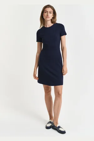 GANT Damen Ausgestelltes Jerseykleid (XS)