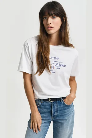 GANT Damen Sailing Crew Graphic T-Shirt (XS)