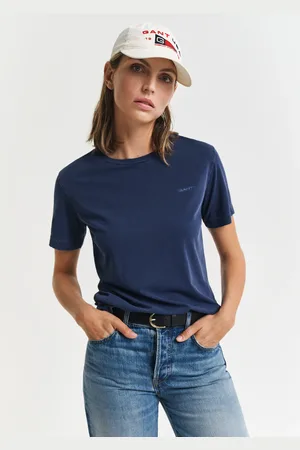 GANT Damen Sunfaded Rundhals-T-Shirt (XS)