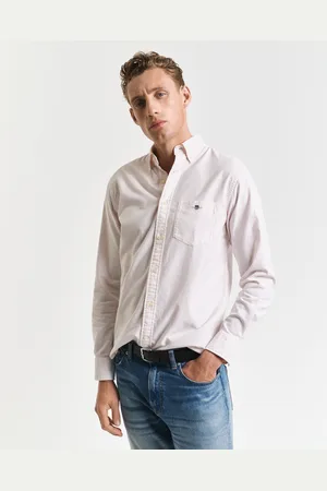 GANT Herren Regular Fit Classic Oxford-Hemd mit Bankerstreifen (XL)