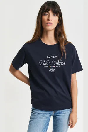 GANT Damen Sailing Crew Graphic T-Shirt (XS)