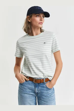 GANT Damen Shield T-Shirt mit Streifen (XS)