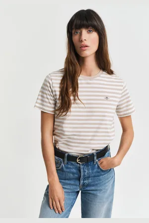 GANT Damen Shield T-Shirt mit Streifen (XS)