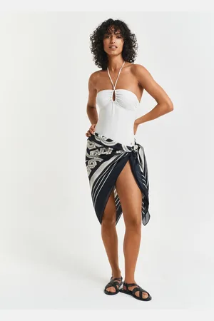 GANT Damen G Patterned Baumwoll Seiden Sarong (ONE SIZE)