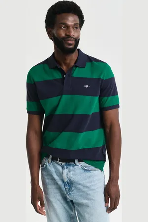 GANT Herren Piqué Poloshirt mit Blockstreifen (S)