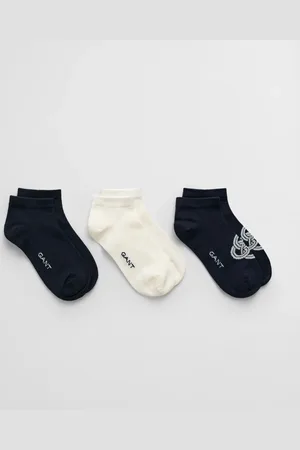 GANT Damen 3er-Pack Monogram Knöchelsocken (36-38)