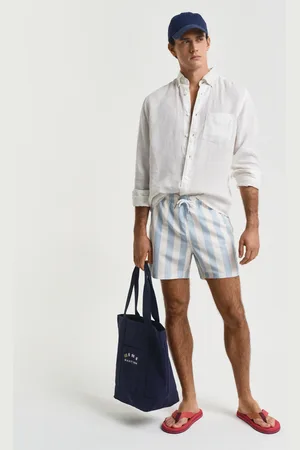 GANT Herren Badeshorts mit Blockstreifen (L)