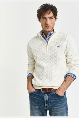 GANT Herren Zopfstrick Troyer aus Baumwolle (XL)