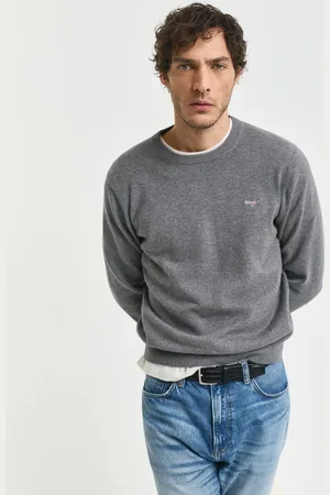 GANT Herren Klassischer Rundhalspullover aus Baumwolle (XS)