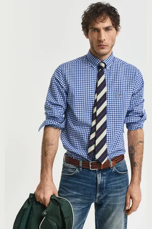 GANT Herren Regular Fit Classic Gingham Popeline Hemd (S)