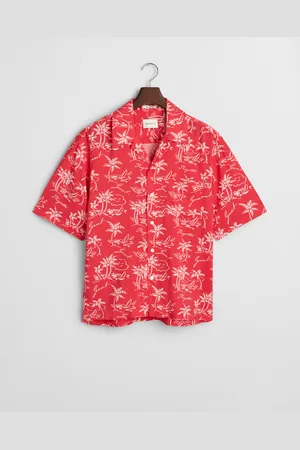 GANT Herren Relaxed Fit Hemd mit Insel-Print (S)
