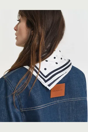 GANT Damen Seidenschal mit Pünktchen-Print (ONE SIZE)