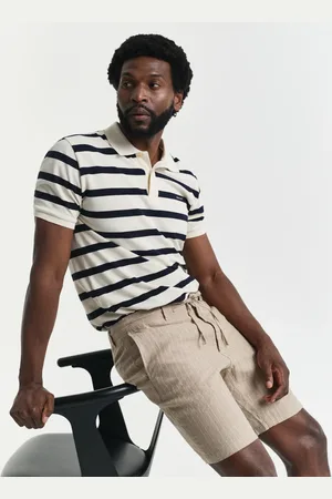 GANT Herren Regular Fit Pinstripe Leinen Shorts (S)