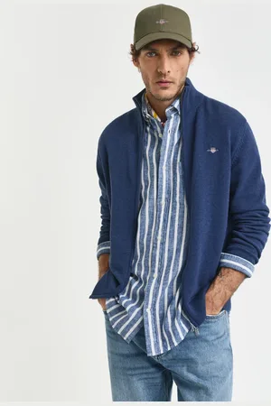 GANT Herren Casual Cotton Strickjacke mit Reißverschluss (S)