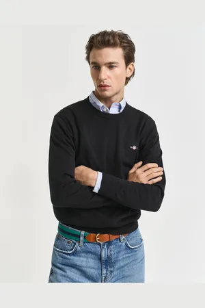 GANT Herren Klassischer Rundhalspullover aus Baumwolle (XS)
