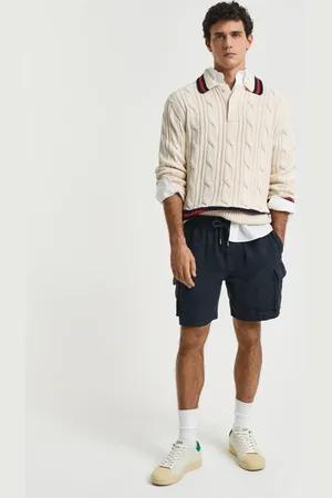 GANT Herren Regular Fit Cargoshorts aus Leinen (S)