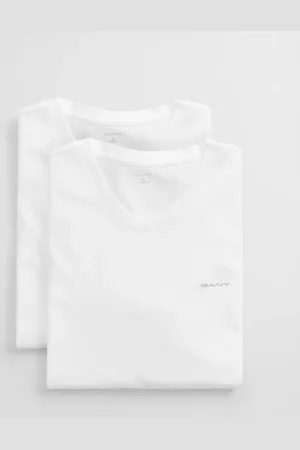 GANT Herren 2-Pack V-Neck T-Shirts (S)