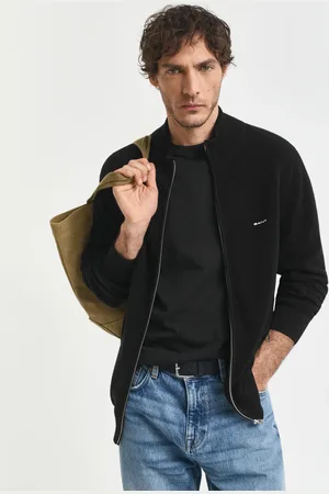 GANT Herren Strickjacke aus Baumwoll-Piqué (S)