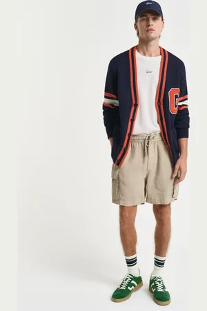 GANT Herren Regular Fit Cargoshorts aus Leinen (S)