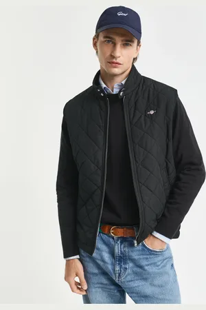 GANT Herren Gesteppte Windcheater Weste (L)