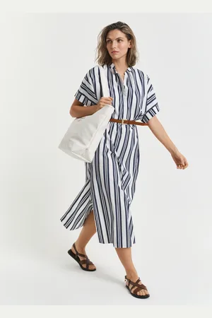 GANT Damen Kaftankleid mit Streifen (34)