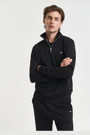 GANT Herren Shield Sweatshirt mit halblangem Reißverschluss (XS)