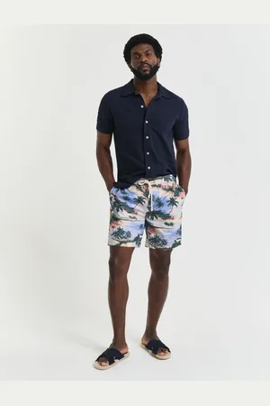 GANT Herren Regular Fit Kordelzug-Shorts mit Streifen (XS)