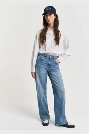 GANT Damen Relaxed Fit Jeans mit geradem Bein (26)