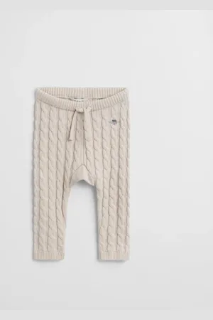 GANT Kids Baby Shield Baumwoll Leggings mit Zopfmuster (68)