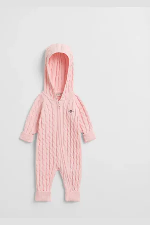 GANT Kids Baby Shield Baumwoll Zopfstrick Einteiler (56)