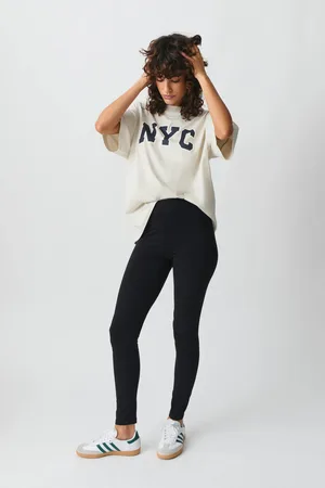 Gina Tricot Basic long leggings - Leggings - Schwarz - S - Dame