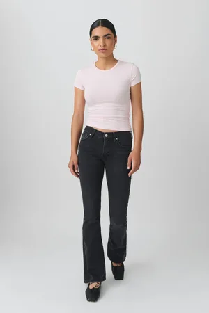 Gina Tricot Low waist bootcut jeans - low-straight-jeans - Schwarz - 44 - Dame
