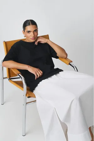 Gina Tricot Basic oversized tee - t-shirts - Schwarz - XL - Dame