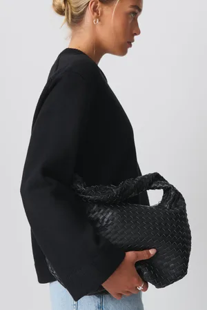Gina Tricot Braided shoulder bag - Taschen & Portemonnaies - Schwarz - ONESIZE - Dame