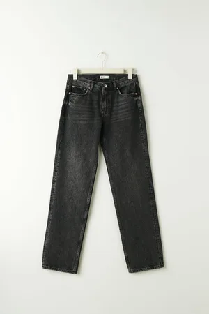 Gina Tricot Low straight tall jeans - Low waist jeans - Schwarz - 32 - Dame