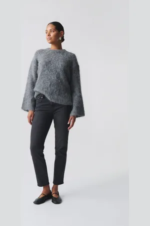 Gina Tricot Slim straight jeans - Straight jeans - Schwarz - 44 - Dame