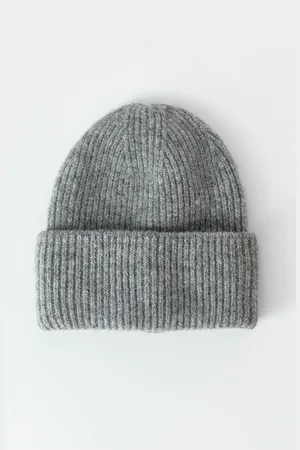 Gina Tricot Rib beanie - Mützen - Grau - ONESIZE - Dame